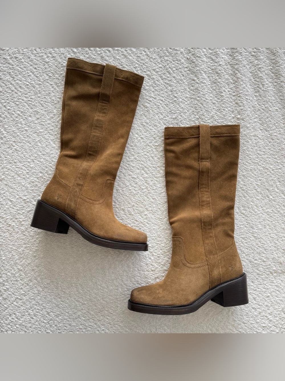 Mainline Frye Kate Pull-On Boot in Nutmeg Suede US 8B - Picture 6 of 6